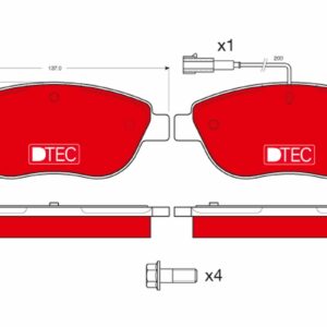 Plăcuțe de frână TRW MOTO GDB1483DTE