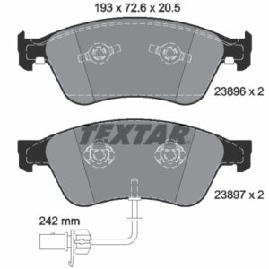 Plăcuțe de frână TEXTAR 2389601