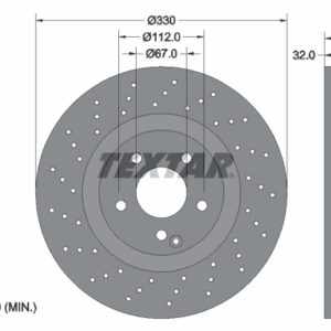 Disc frână TEXTAR 92120205