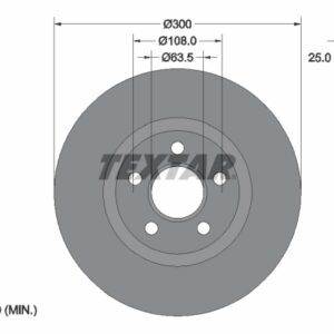 Disc frână TEXTAR 92326003