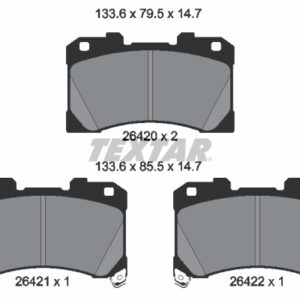 Plăcuțe de frână TEXTAR 2642001