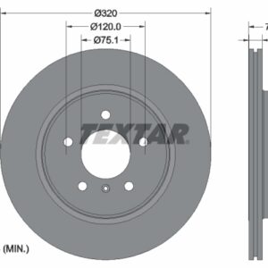 Disc frână TEXTAR 92161103