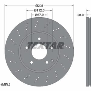 Disc frână TEXTAR 92165005