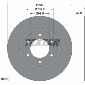 Disc frână TEXTAR 92320803