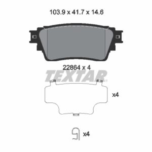 Plăcuțe de frână TEXTAR 2286401