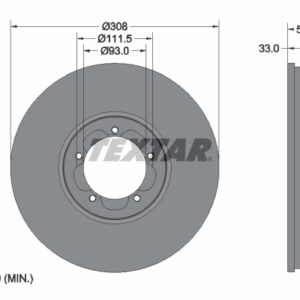 Disc frână TEXTAR 92273003