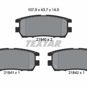 Plăcuțe de frână TEXTAR 2184002