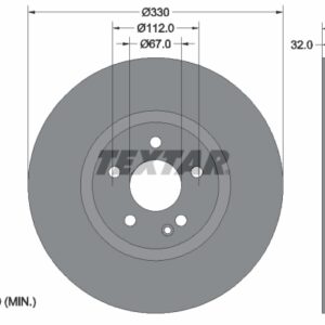 Disc frână TEXTAR 92279405