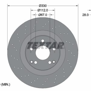 Disc frână TEXTAR 92119805
