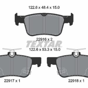 Plăcuțe de frână TEXTAR 2291601