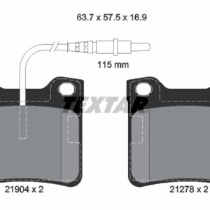 Plăcuțe de frână TEXTAR 2190403