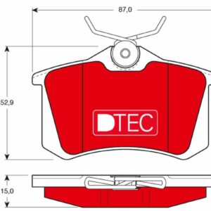 Plăcuțe de frână TRW MOTO GDB823DTE