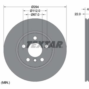 Disc frână TEXTAR 92273105