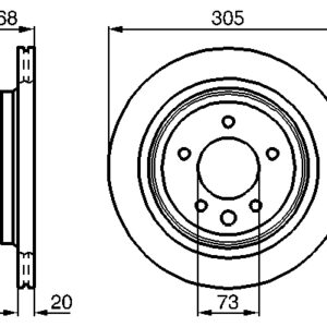 Disc frână BOSCH 0 986 478 660