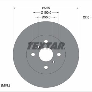 Disc frână TEXTAR 92344803
