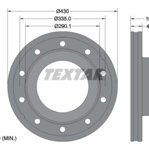 Disc frână TEXTAR 93296100