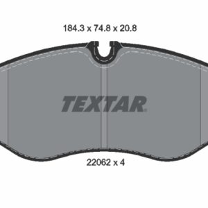 Plăcuțe de frână TEXTAR 2206201