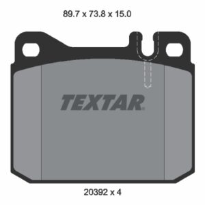 Plăcuțe de frână TEXTAR 2039204