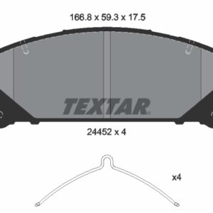 Plăcuțe de frână TEXTAR 2445201