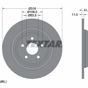 Disc frână TEXTAR 92291903