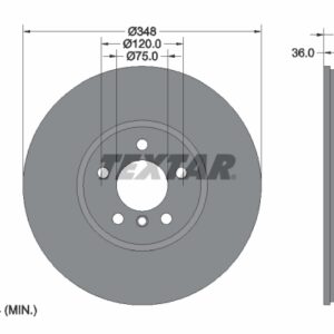 Disc frână TEXTAR 92253825