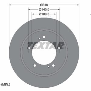 Disc frână TEXTAR 92170503