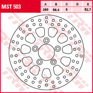 Disc frână TRW MOTO MST503
