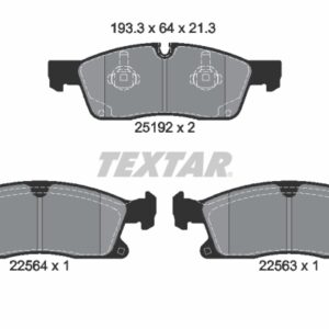 Plăcuțe de frână TEXTAR 2519207