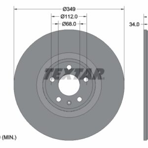 Disc frână TEXTAR 92289305