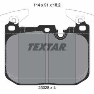 Plăcuțe de frână TEXTAR 2502801