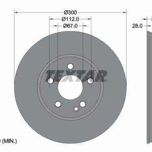Disc frână TEXTAR 92291803