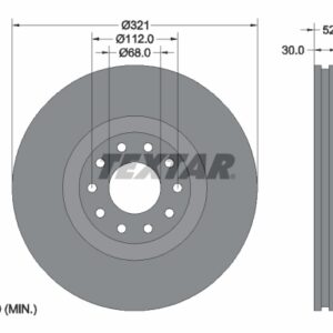 Disc frână TEXTAR 92154703