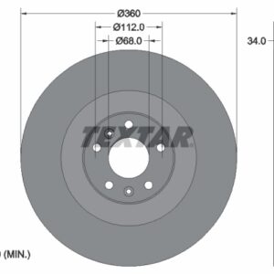 Disc frână TEXTAR 92122205