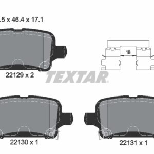 Plăcuțe de frână TEXTAR 2212901