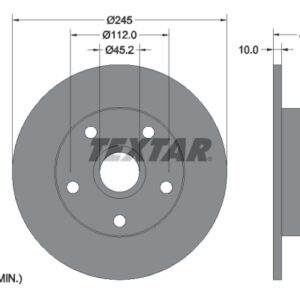 Disc frână TEXTAR 92072103