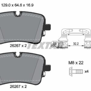 Plăcuțe de frână TEXTAR 2626701