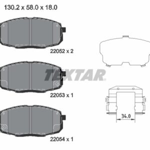 Plăcuțe de frână TEXTAR 2205203