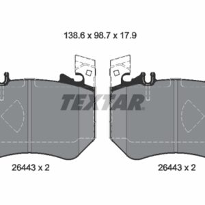 Plăcuțe de frână TEXTAR 2644301
