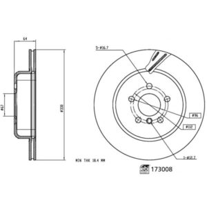 Disc frână FEBI FE173008
