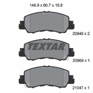 Plăcuțe de frână TEXTAR 2094901