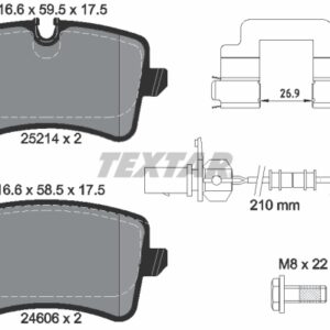 Plăcuțe de frână TEXTAR 2521403