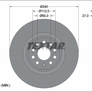 Disc frână TEXTAR 92337405