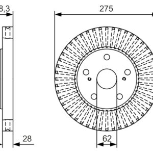 Disc frână BOSCH 0 986 479 A97