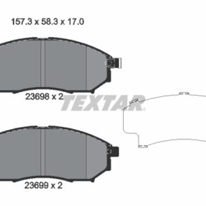 Plăcuțe de frână TEXTAR 2369803