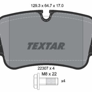 Plăcuțe de frână TEXTAR 2230701