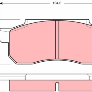 Plăcuțe de frână TRW MOTO GDB361