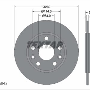 Disc frână TEXTAR 92337703
