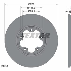 Disc frână TEXTAR 92320303