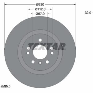 Disc frână TEXTAR 92260405