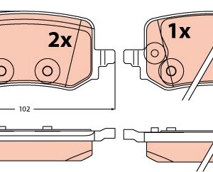 Plăcuțe de frână TRW MOTO GDB2615